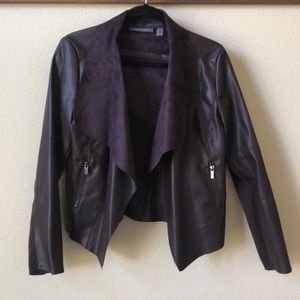 Purple leather jacket
